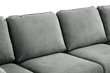 Trend Lyx 4-sits Högervänd U-formad Soffa med Divan och Schäslong i Tyg - Grå - Products - Möbler - Soffa - U-soffa