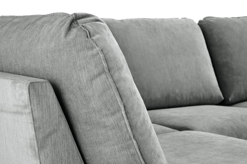 Trend Lyx 4-sits Högervänd U-formad Soffa med Divan och Schäslong i Tyg - Grå - Products - Möbler - Soffa - U-soffa