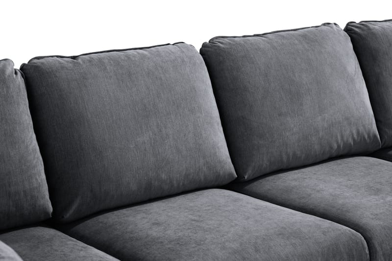 Trend Lyx 4-sits Högervänd U-formad Soffa med Divan och Schäslong i Tyg - Mörkgrå - Products - Möbler - Soffa - U-soffa