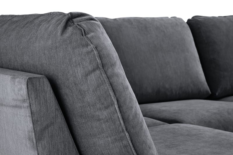 Trend Lyx 4-sits Högervänd U-formad Soffa med Divan och Schäslong i Tyg - Mörkgrå - Products - Möbler - Soffa - U-soffa