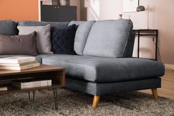 Trend Lyx 4-sits Högervänd U-formad Soffa med Divan och Schäslong i Tyg - Mörkgrå - Products - Möbler - Soffa - U-soffa