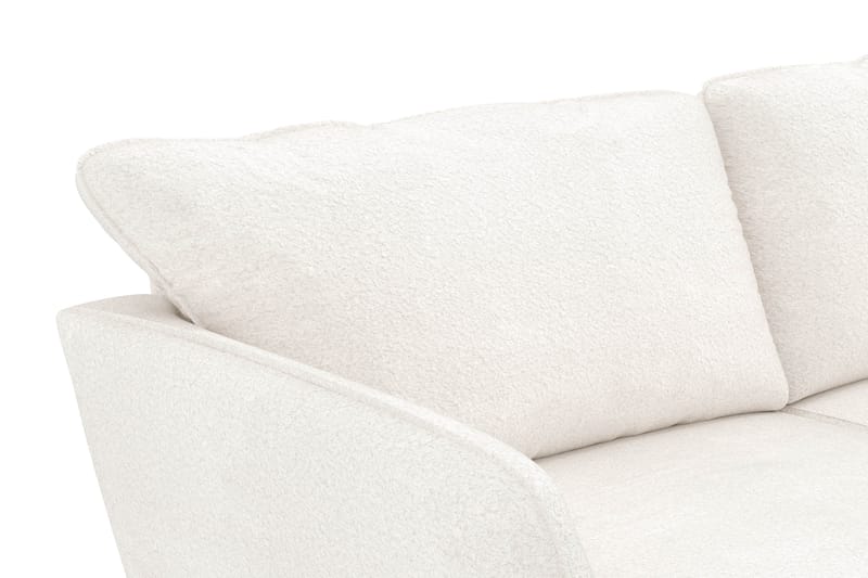 Trend Lyx 4-sits Vänstervänd U-formad Soffa med Divan och Schäslong i Bouclé - Vit - Products - Möbler - Soffa - U-soffa