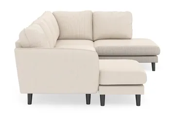 Trend Lyx 4-sits Vänstervänd U-formad Soffa med Divan och Schäslong i Manchester - Beige - Products - Möbler - Soffa - U-soffa
