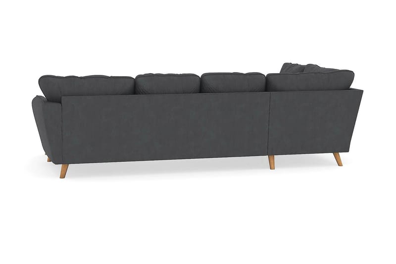 Trend Lyx 4-sits Vänstervänd U-formad Soffa med Divan och Schäslong i Manchester - Mörkgrå - Products - Möbler - Soffa - U-soffa