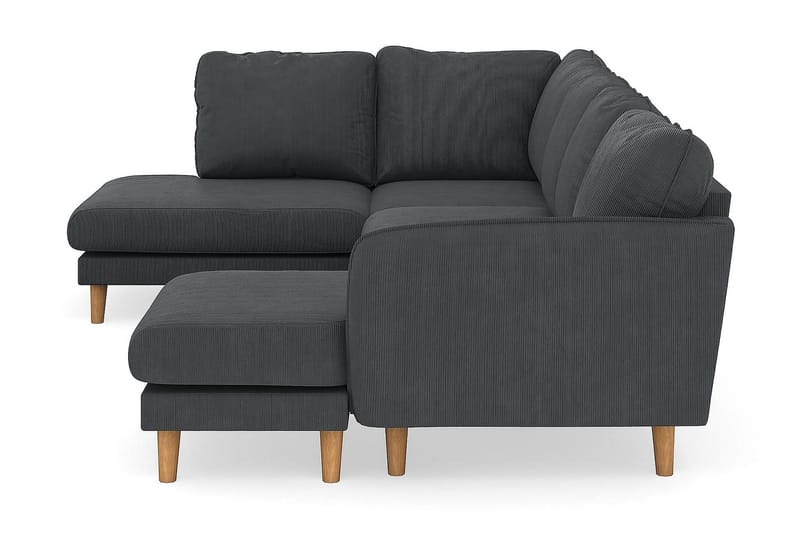 Trend Lyx 4-sits Vänstervänd U-formad Soffa med Divan och Schäslong i Manchester - Mörkgrå - Products - Möbler - Soffa - U-soffa