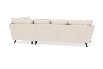 Trend Lyx 4-sits Vänstervänd U-formad Soffa med Divan och Schäslong i Tyg - Beige - Products - Möbler - Soffa - U-soffa