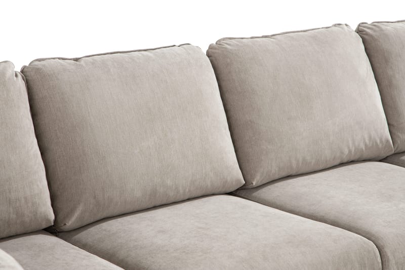 Trend Lyx 4-sits Vänstervänd U-formad Soffa med Divan och Schäslong i Tyg - Beige - Products - Möbler - Soffa - U-soffa