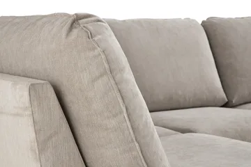 Trend Lyx 4-sits Vänstervänd U-formad Soffa med Divan och Schäslong i Tyg - Beige - Products - Möbler - Soffa - U-soffa