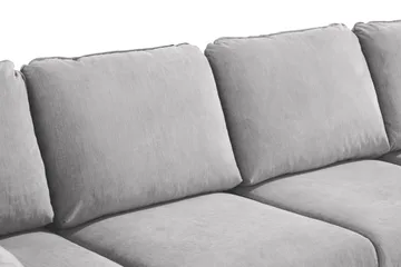 Trend Lyx 4-sits Vänstervänd U-formad Soffa med Divan och Schäslong i Tyg - Ljusgrå - Products - Möbler - Soffa - U-soffa