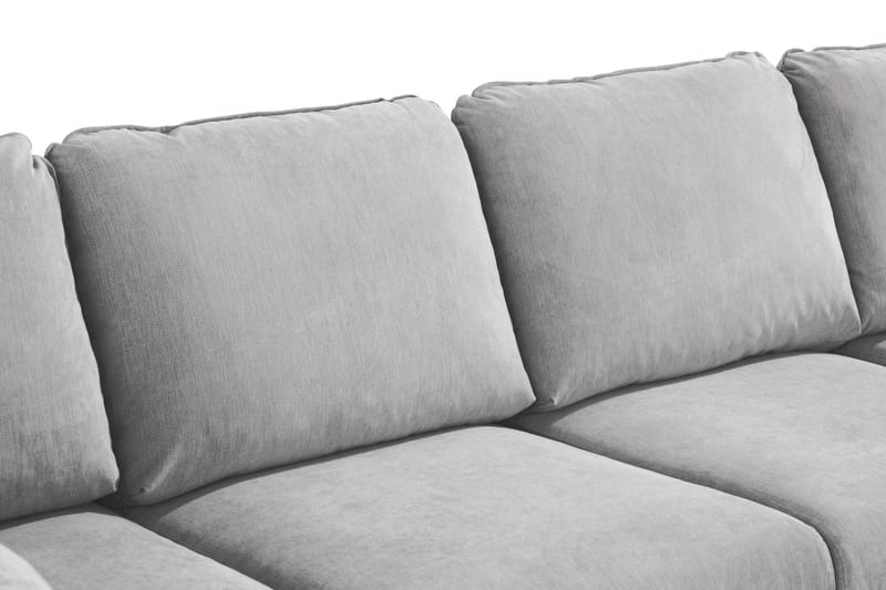 Trend Lyx 4-sits Vänstervänd U-formad Soffa med Divan och Schäslong i Tyg - Ljusgrå - Products - Möbler - Soffa - U-soffa