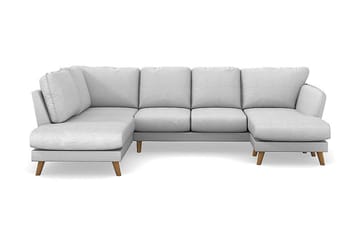 Trend Lyx 4-sits Vänstervänd U-formad Soffa med Divan och Schäslong i Tyg