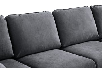 Trend Lyx 4-sits Vänstervänd U-formad Soffa med Divan och Schäslong i Tyg - Mörkgrå - Products - Möbler - Soffa - U-soffa