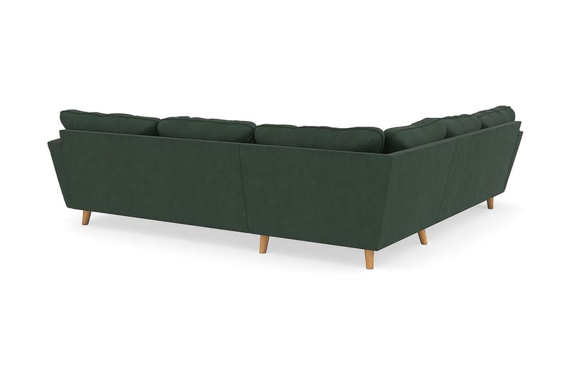 Trend Lyx 6-sits Vändbar L-formad Hörnsoffa i Manchester - Mörkgrön - Products - Möbler - Soffa - Hörnsoffa
