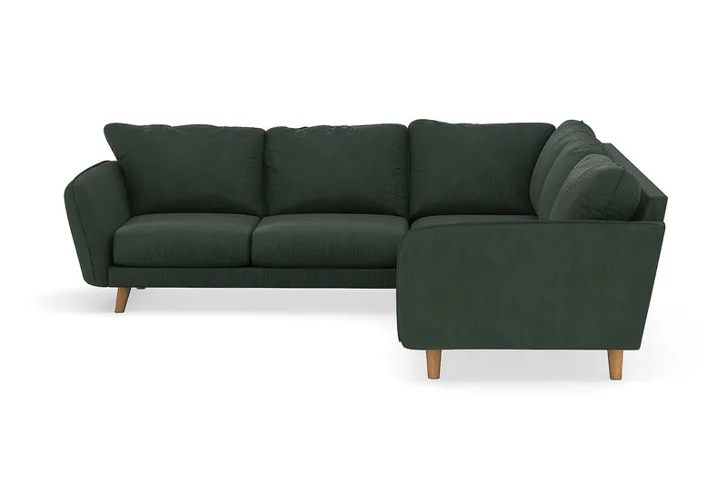 Trend Lyx 6-sits Vändbar L-formad Hörnsoffa i Manchester - Mörkgrön - Products - Möbler - Soffa - Hörnsoffa