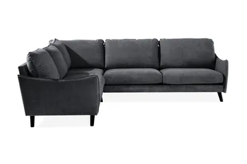 Trend Lyx Hörnsoffa Vändbar - Mörkgrå/Svart - Products - Möbler - Soffa - Hörnsoffa
