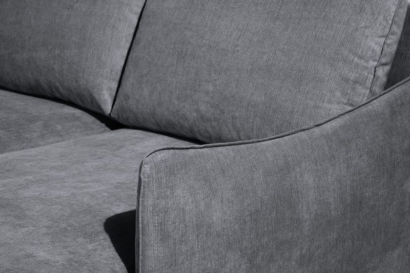 Trend Lyx U-soffa med Divan Höger - Mörkgrå/Svart - Products - Möbler - Soffa - U-soffa