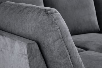 Trend Lyx U-soffa med Divan Höger - Mörkgrå/Svart - Products - Möbler - Soffa - U-soffa