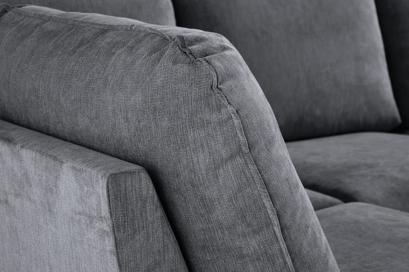 Trend Lyx U-soffa med Divan Höger - Mörkgrå/Svart - Products - Möbler - Soffa - U-soffa