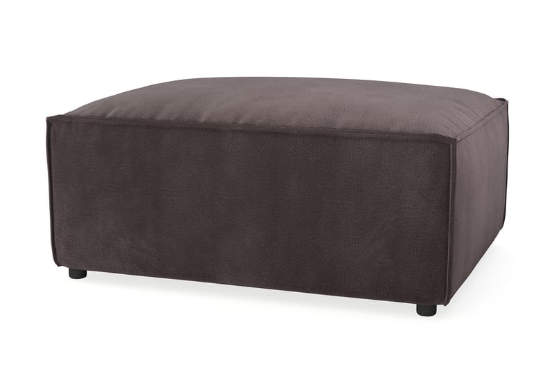 Cubo 1-sits  Rektangulär Fotpallsmodul i Sammet 80 cm bred - Mörkgrå - Products - Möbler - Fåtölj & stolar - Pall & puff - Fotpallar