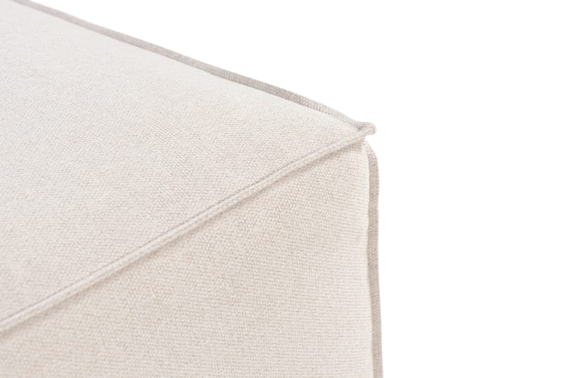 Cubo 1-sits  Rektangulär Fotpallsmodul i Tyg 80 cm bred - Beige - Products - Möbler - Fåtölj & stolar - Pall & puff - Fotpallar