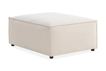Cubo 1-sits  Rektangulär Fotpallsmodul i Tyg 80 cm bred - Beige - Products - Möbler - Fåtölj & stolar - Pall & puff - Fotpallar