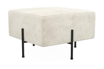 Menard Compact Sittpuff 60 cm Kvadratisk - Vit - Products - Möbler - Fåtölj & stolar - Pall & puff - Sittpuff