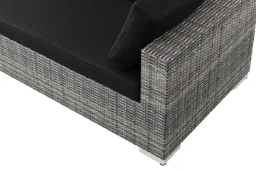 Bahamas L-formad utesoffa höger, 6-sits med bord och hylla - Grå - Products - Utemöbler & utemiljö - Loungemöbler - Loungeset & loungegrupp