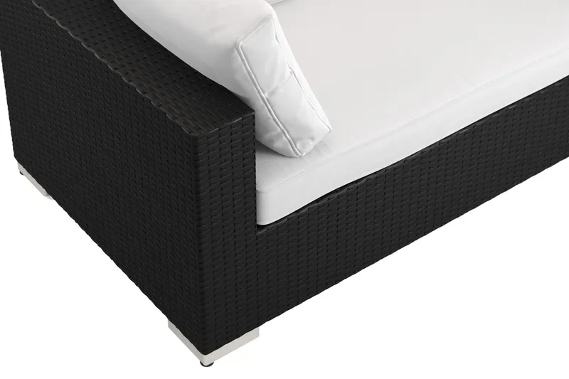 Bahamas utomhus L-soffa höger 8-sits med fåtölj och bord - Svart - Products - Utemöbler & utemiljö - Loungemöbler - Loungeset & loungegrupp
