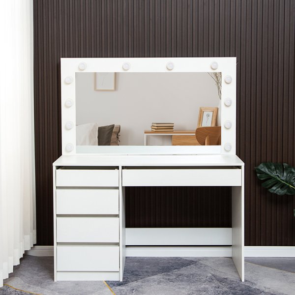 Facada sminkbord med spegel och belysning Facada sminkbord med spegel och belysning