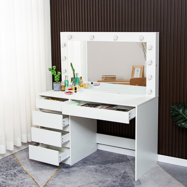 Facada sminkbord med spegel och belysning Facada sminkbord med spegel och belysning