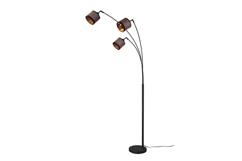 Davos Golvlampa 3L E14 mattsvart/ greige - Matt svart/Greige - Products - Belysning - Lampor & belysning inomhus - Golvlampa