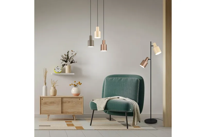 Golvlampa TRIO Agudo Mångfärgad - Mångfärgad - Products - Belysning - Lampor & belysning inomhus - Golvlampa