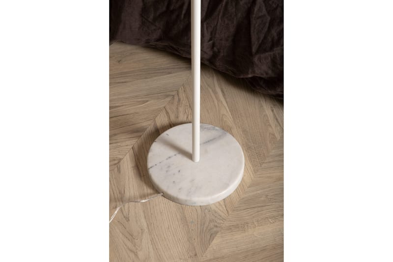 Hattman Golvlampa - Linne/Marmor/Beige/Brun/Vit - Products - Belysning - Lampor & belysning inomhus - Golvlampa