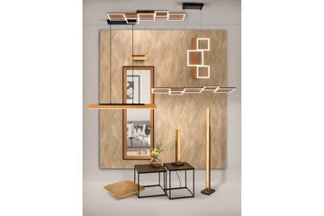 Harper LED Taklampa mattsvart/ trä - Trä - Products - Belysning - Lampor & belysning inomhus - Taklampa & takbelysning - Kökslampa & taklampa kök