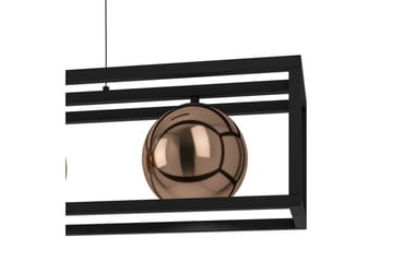 Takpendel Eglo Cordoba Svart/Koppar Ram med 3 Lampor - Products - Belysning - Lampor & belysning inomhus - Taklampa & takbelysning - Pendellampa & hänglampa