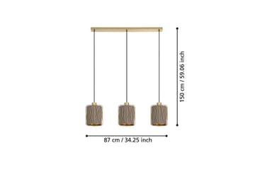 Takpendel Eglo Corojal Cappuccino/Mässing med 3 Lampor - Products - Belysning - Lampor & belysning inomhus - Taklampa & takbelysning - Pendellampa & hänglampa
