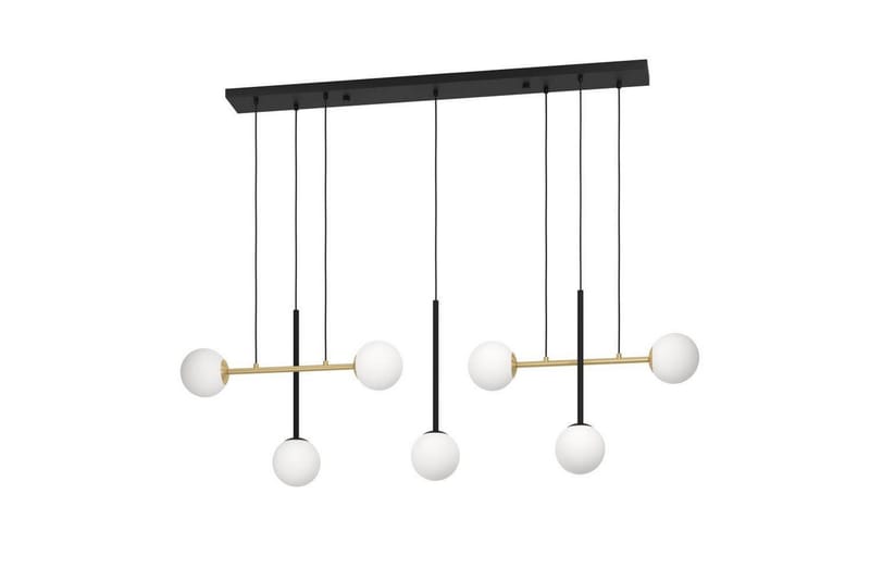 Takpendel Eglo Paz Opalvit/Svart Mässing med 7 Lampor - Products - Belysning - Lampor & belysning inomhus - Taklampa & takbelysning - Pendellampa & hänglampa