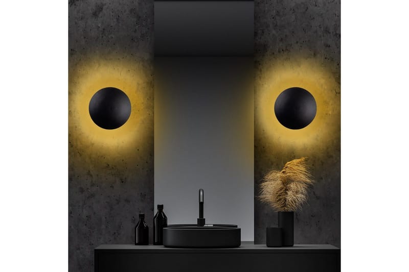 Vägglampa Zandel Svart / Koppar - Svart / Koppar - Products - Belysning - Lampor & belysning inomhus - Vägglampa - Väggplafond