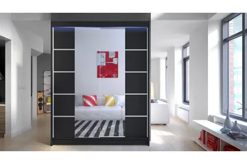 Camino Garderob + LED - Svart/RGB LED - Products - Förvaring - Garderober & garderobssystem