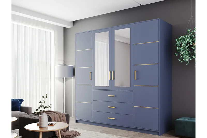 Escaldes Garderob 196 cm - Grön - Products - Förvaring - Garderober & garderobssystem