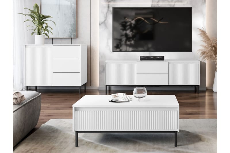 Bjurholm Möbelset För Vardagsrum - Vit - Products - Förvaring - Förvaringsmöbler - Möbelset för vardagsrum