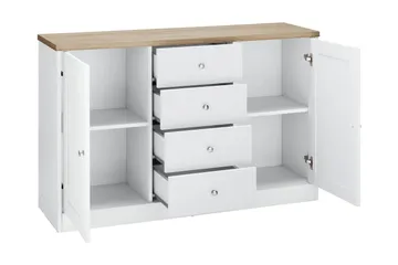 Bryanne Skänk 120 cm - Vit/Brun - Products - Förvaring - Förvaringsmöbler - Sideboard & skänk