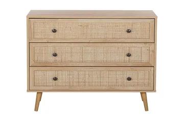 Skänk rotting ljusbrun PONCA - Trä/natur - Products - Förvaring - Förvaringsmöbler - Byrå - Hallbyrå