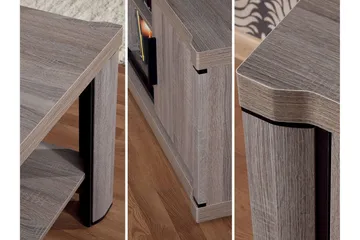 Dallas Skänk 117x43,5x91 cm LED-belysning - Beige/Grå - Products - Förvaring - Förvaringsmöbler - Sideboard & skänk