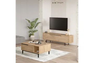 Erhan Möbelset För Vardagsrum - Ek - Products - Förvaring - Förvaringsmöbler - Möbelset för vardagsrum