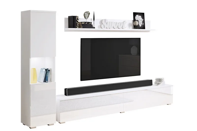 Galbally Möbelset För Vardagsrum White