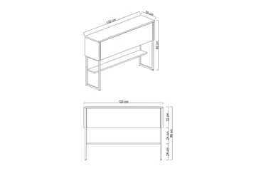 Luxe Byrå 120 cm - Svart/Antracit - Products - Förvaring - Förvaringsmöbler - Byrå