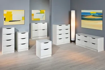 Novalis Byrå - Vit - Products - Förvaring - Förvaringsmöbler - Byrå