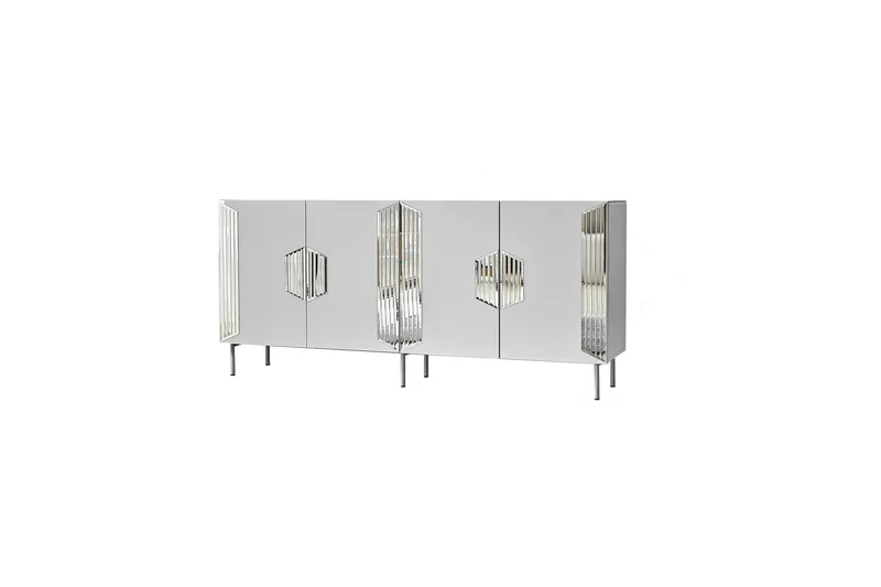 Stedum Konsollbord 180 cm - Vit/Silver - Products - Förvaring - Förvaringsmöbler - Sideboard & skänk