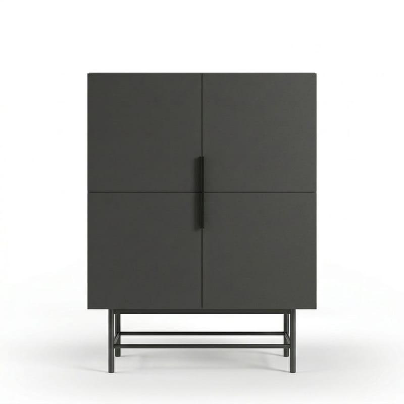 Truvia Sideboard 100x128x40 cm - antracit svart - Products - Förvaring - Förvaringsmöbler - Sideboard & skänk
